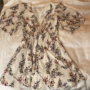 Silk Floral Mini Dress